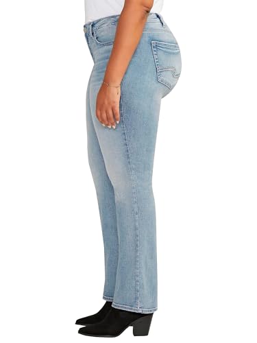 Silver Jeans Co. Women's Plus Size Britt Low Rise Curvy Fit Slim Bootcut Jeans-Legacy2