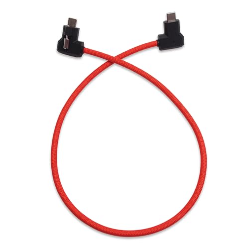 Image of XLCS Locking EVF Cable for Blackmagic Pyxis and URSA Cine 12K - USB-C 3.1 /3.2-20Gbps - 100W Power - Secure Lock - High-Speed Pyxis Monitor Cable - Durable and Reliable(50cm (20 inch) - RED)