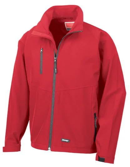 RE-suit Men's Big & Full zip jacket with Honeywell Print logo RED Size L