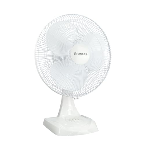 Image of SINGER Brissa 12 High Speed Table Fan 115W | 100% Copper Motor | 2100 RPM | 100 CMM Air Delivery | 3 Speed Control | Silent Operation | Adjustable Height | 2 Years Warranty | ISI Certified