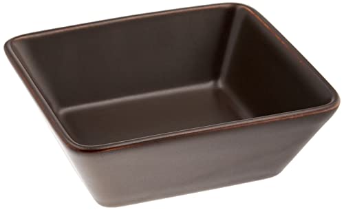 波佐見焼 「 OVENWARE 」 スクエア (S) 11.5×10cm ブラウン 17458