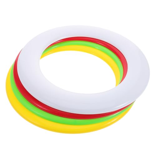 Parliky 4pcs Reusable Beach Flying Discs Durable Outdoor Discs for Family Fun for Backyard Lawn and Park Activities