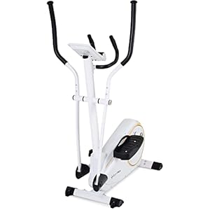 SportPlus Crosstrainer voor thuis, stille elliptische trainer met magneetweerstand en trainingscomputer, ruimtebesparend en gewrichtsvriendelijk met 24 weerstandsniveaus, hometrainer, belastbaar tot