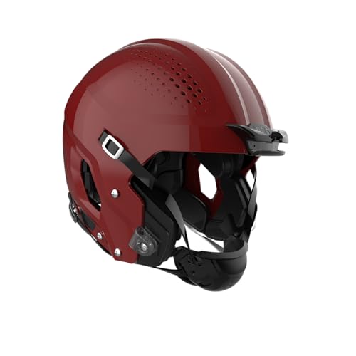 ZERO2 Helmet – No Facemask Attached, Medium, Molded Gloss Cardinal