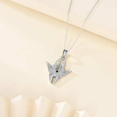 Angel Necklace Sterling Silver Biblically Angels Pendant Saints Jewelry Birthday Gifts for Women Men3