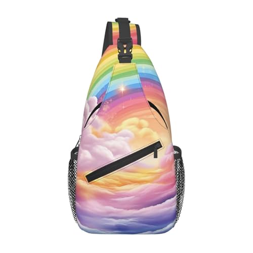 Bolso cruzado colorido para pecho para hombre y mujer