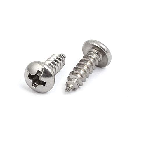 Tornillo autorroscante acero inoxidable M3.5 x 12 mm 50 piezas miniatura 2