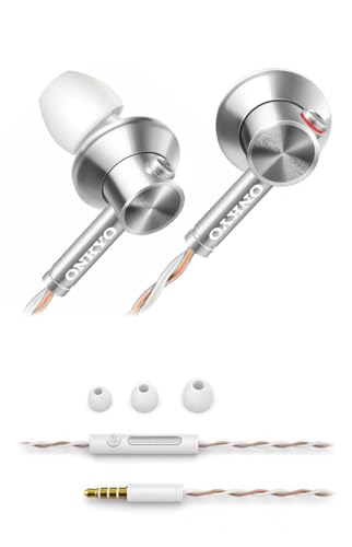 ONKYO �C���z�� �L��, 3.5mm �W���b�N, �}�C�N�t��, HIFI �T�E���h, �m�C�Y�L�����Z�����O, �d�ቹ, PC/Android/iPhone �Ή�, �ʋ�/��c/�Q�[�~���O����, �z���C�g