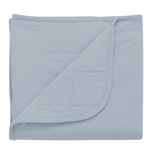 Image of KYTE BABY Baby Blanket in Fog 97% Rayon Made from Bamboo, 3% Spandex