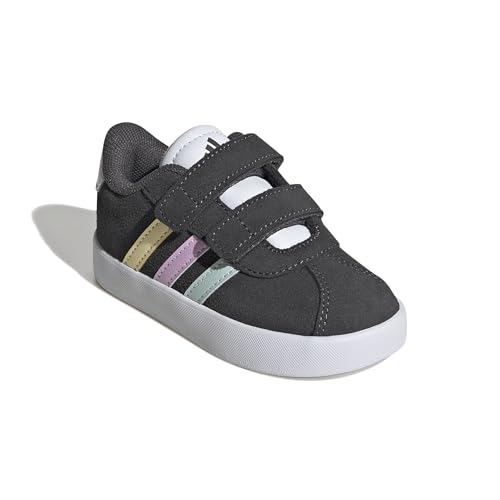 Image of adidas Boys Vl Court 3.0 Slip On Sneakers Shoes Casual - Pink, White
