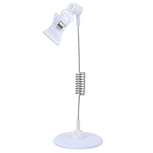 VILLCASE 4 Pcs Titular de Etiqueta Profissional Prateleira Clipe de ExibiÃ§Ã£o Suporte de Etiqueta d