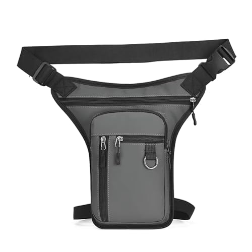 Riñonera de moto gris para hombre perfecta para montar en carretera y ciudad