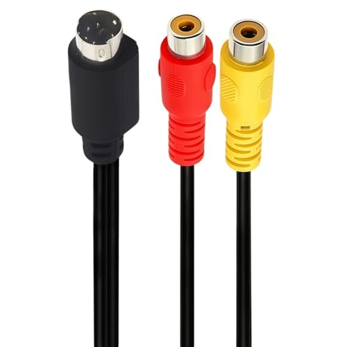 Seadream 6-Pin S-Video Mini DIN to Dual RCA Cable