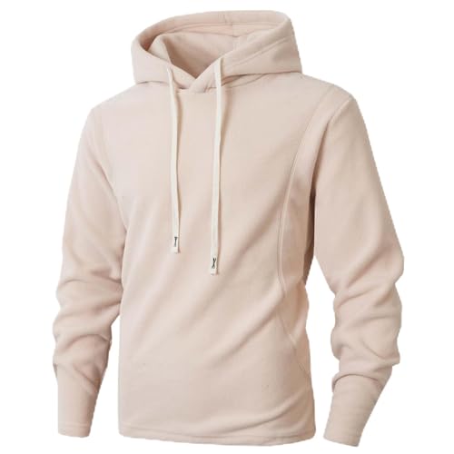 Ymosrh Men's Casual Hoodie, Hooded Sweatshirt Pullover Long Sleeve Athletic Workout Hoodies with Pockets, S-2XL