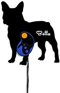 French bulldog 3 Silhouette - Custom Name Dog Leash Holder - Wall Hook image 4