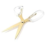 OfficeGoods 9” Stainless Steel Acrylic Scissors for Office and Home - Aesthetic and Sharp All Purpose Scissors, Perfect for Sewing, Arts and Crafts - Gold