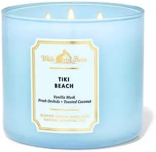 Bath & Body Works, White Barn 3-Wick Candle w/Essential Oils - 14.5 oz - New Core Scents! (Tiki Beach)