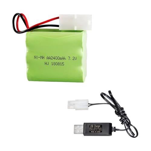 Cecicebb 7.2V 2400mAh Ni-MH Battery AA Battery Pack