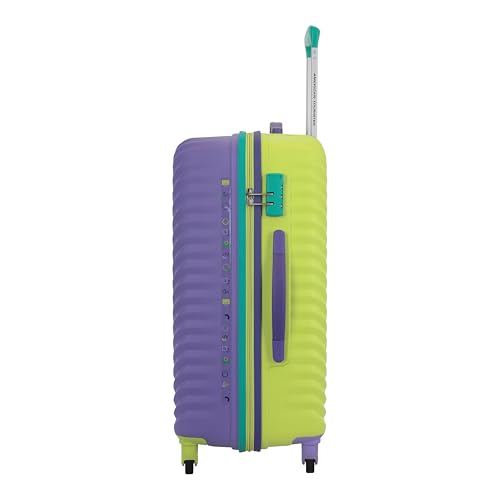Image of American Tourister Splash SP 66 cm Check-in Polypropylene (PP) Hard 8 Wheels Spinner Kid Luggage /Suitcase /Trolley Bag for Travel (Violet Tulip)