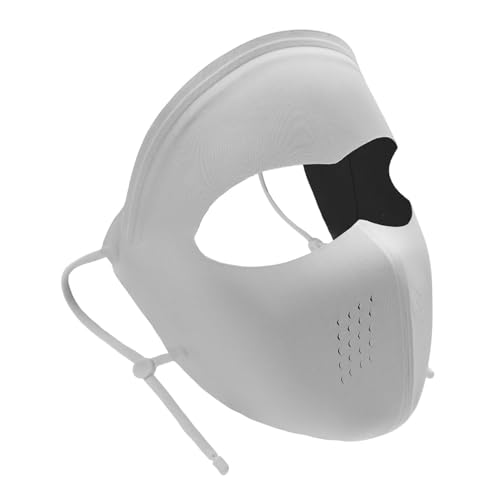 UV Face Cover Cooling Full Coverage Sun Protector Outdoor Shield | Tanning Breathable Guard Suitable Men Golf Driving Fishing Cycling Bicycles Beach Summer Sport, gris claro