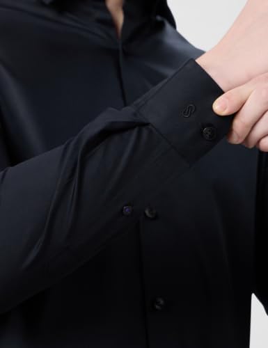 Image of Symbol Premium Men's Slim Fit Satin Formal /Dress Shirt | 100% Cotton | Soft & Lustrous Finish | Available in Plus Sizes
