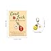 GadgetNova 5 Pack Pocket Hugs Ladybug Keychain with Greeting Cards - Adorable Pocket Hug Token, Inspirational Keepsake, Good Luck Charm Thank You Gifts for Friends, Family, and Loved Ones