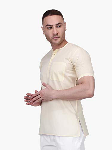 Image of Rajubhai Hargovindas Mens Casual Cotton Straight Kurta