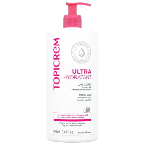 Topicrem Ultra-hydratante Leche, Sin Fragancia, 1000 Mililitro