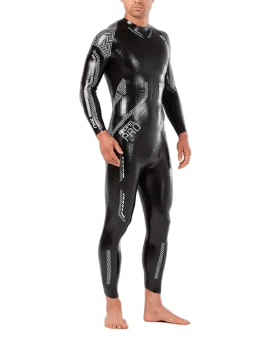 2Xu Men's Propel Pro Fullbody Triathlon Wetsuit, Black/Silver,S-One Piece Swim Suit, Fullbody Wetsuit With Back Zip, Diving Full Sleeves For Men. #TOP23