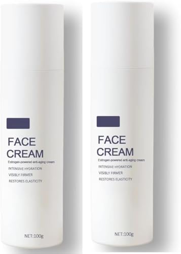 Crema Viso All'estriolo, Crema Anti-Età A Base Di Estrogeni, Idratazione Intensiva, Riequilibra Gli Ormoni, Ripristina L'elasticità E Supporta Il Collagene