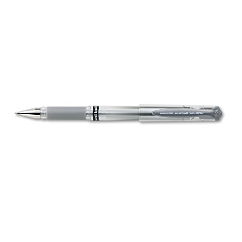 Bolígrafo uni-ball Gel Impact Roller Ball Plata Mediano