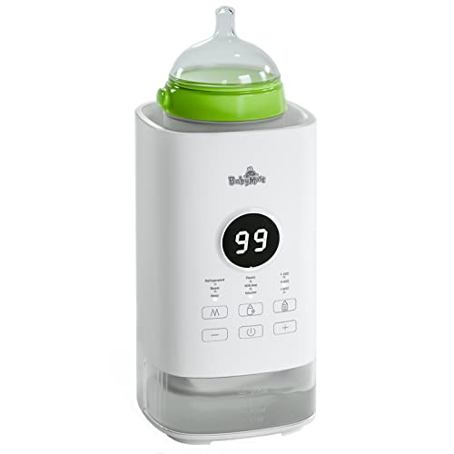 Image of Baby Bottle Warmer, Bottle Warmer for Breastmilk/Formula, 5-in-1 Food Heater, Baby Milk Bottle Warmer with Timer, LCD Display, Accurate Temperature Control, 24H Constant Warming, Power-Off Protection