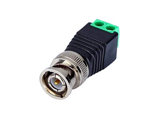 SekTek CM-04704 - Conector BNC macho con abrazadera de tornillo para cámaras DVR de videovigilancia CCTV Cover