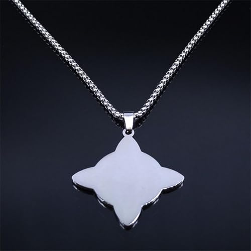 Collier de sorcellerie argenté avec nœud de sorcière et amulette slave mixte - 4