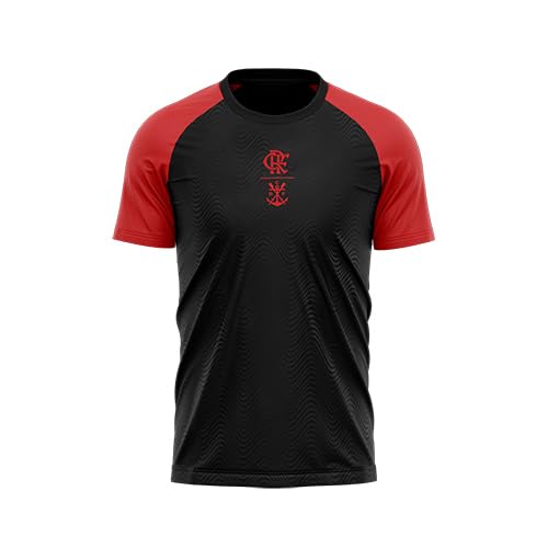 Braziline Camiseta Flamengo Correnteza, Preto/Vermelho, Único