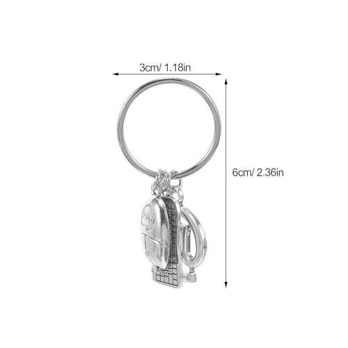 WATIIFUFU Llavero Portátil de Aleación Colgante de Ratón y Teclado Pequeño Accesorio Delicado para Ordenador Decoración Práctica para Bolso y Obsequio Original para Amantes Informática - imagen 2