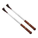 VALICLUD 2pcs Expandable Wooden Back Scratcher Portable Telescoping Classic Itch Reliever for All Body Parts Gentle Skin-Friendly Manual Scratch Tool for Adults and Men