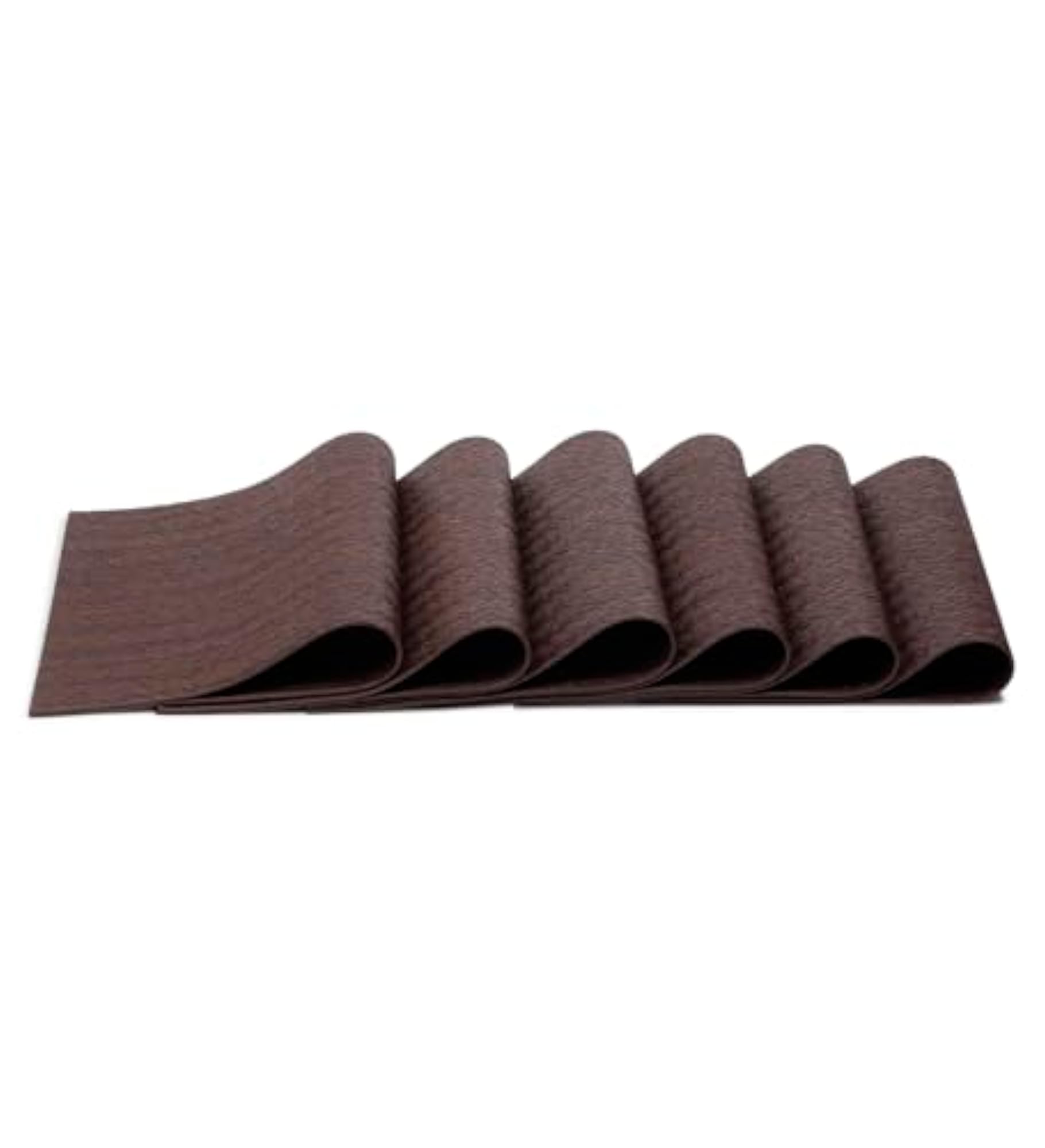 Set of 6 Premium Chocolate PVC Table Placemats