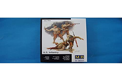 Masterbox US Infantry July 1944 Figure Model Building Kits (4 Figure) (1:35 Scale)