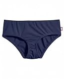 City Threads Girls Swim Bikini Bottom - UPF 50+ Sun Protection, Soft, Comfortable, Durable, Made in USA - Navy with Matching Stitch, 10