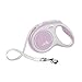 FLEXI New Comfort Retractable Dog Leash (Tape), 16 ft, Medium, Pink