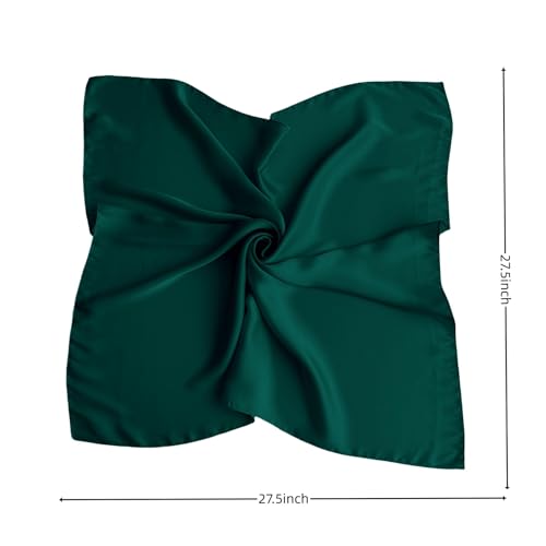 Satin Scarf 27.5 inch Square Scarf Neck Hair Handkerchief Bandanas Headscarfs for Women Men Costume Accessory2