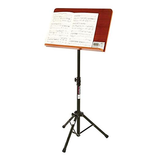 OnStage On-Stage SM7312W Conductor Music Stand with Wide Wooden Bookplate