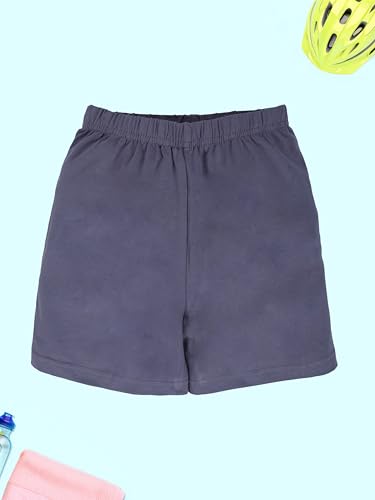 Image of KiddoPanti Girls Cycling Shorts Pack of 3 | Soft & Stretchy Cotton Spandex | Comfortable Fit with Elastic Waistband | Solid Colors Half Tights for Girls Inners