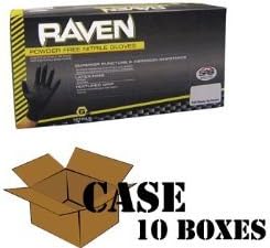 Raven - Nitrile Powder Free Gloves - Case Size X-Large by Raven