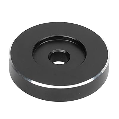 Aluminum Record Adapter for Turntable, Record Player RPM Adapter, Premium Metal Center Spindle with Standard Size, Replacement Accessory for 7 - Inch Records on (Black)