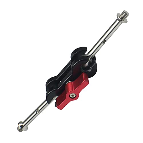 Puooifrty Soporte de Brazo articulado de Doble rótula de 1/4 Pulgadas para cámara réflex Digital, trípode de luz, Soporte de Zapata Caliente Tipo B