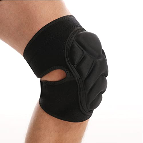 1 Paire de Genouillères de Protection Anti-Collision Genouillère Sport Antidérapant avec Eponge Epais Protège Genoux Réglable pour Sport Cover