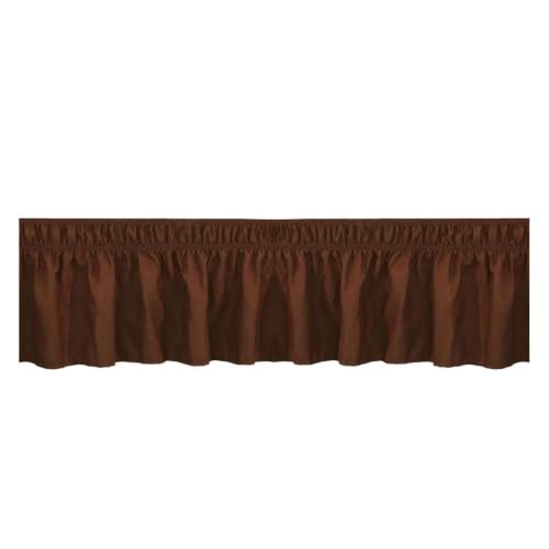 Falda de cama con diseño volantes para una decoración cálida y acogedora en el hogar 2