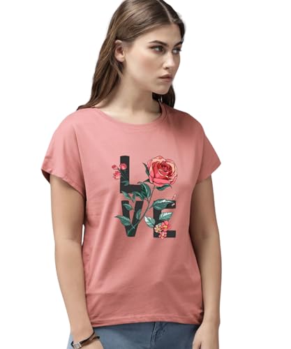 Women's Cotton Printed T-Shirt | Round Neck Half Sleeve Casual To...